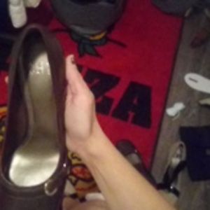 ALEX MARIE brown leather "3 inch heels